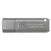 Kingston Digital 8GB Data Traveler Locker + G3, USB 3.0 with Personal Data Security & Automatic Cloud Backup