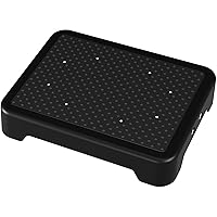 SOYO Mobility One Step Stool, Heavy Duty Indoor/Outdoor Non-Slip Step Platform Assistive Devices for Adults and Elderly, Portable Standing Supports for Cars, Bed, Door, Stair or Bathroom, Black-Black