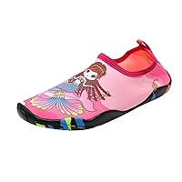 Water Shoes for Boys Toddler Beach Shoes Kids Water Shoes Girls Boys Outdoor Barefoot Socks for Sport Beach Swim（E,11.5