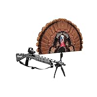 MOJO Outdoors Tail Chaser Max, Realistic Painted Turkey Portable Fan Hunting Decoy, Turkey Hunting Gear and Accessories Brown