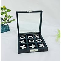 Tic Tac Toe Board Games-Ideal for Adult Games, Family Games and Game Night for Adults, Farmhouse Decor for Coffee Table Decor, Unique Gifts