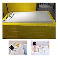 Multi-Function Bathtub Tray Bath Bathtub Lid PVC Folding Thicker Not Taking Up Space (Color : L105cm, Size : W70cm)