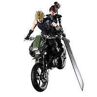 Final Fantasy VII Remake Play Arts Kai Jessie, Cloud & Bike Set, PVC Pre-painted Action Figure