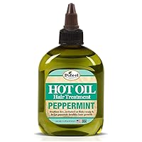 Difeel Peppermint Hot Oil Treatment 7.1 oz. - Hot Oil Treatment for Dry, Irritated or Flaky Scalp