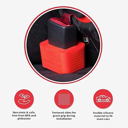 Wididi 1-Pack Car Seat Belt Buckle Holder Buckle Up - Car Seatbelt Guard - Seat Belt Holder - Durable Silicone Material - Car Accessories - Suitable for Kids