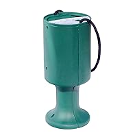 Round Charity Money Collection Box - Bottle Green
