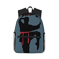 Karate Men Print Backpack For Travel Lightweight Daypack For Men, Women, Sports, Beach, Casual Work