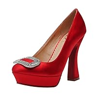 Women's Thick High Heels Elegant Wedding Shoes Satin Pumps