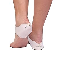 Silicone Heal Cups (Medium) | Heel Cups for Cracked Heels | Comfortable and Durable Heel Cup for Cracked Heel Repair | Cracked Feet Treatment | Silicone Socks | Natural Dry Heel Solution