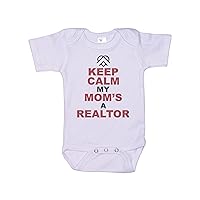 Real Estate Onesie/Keep Calm My Mom's A Realtor/Realty Mom/Super Soft/Sublimated Design