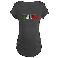 CafePress Italia Logo Maternity Dark T Shirt Women's Maternity Ruched Side T-Shirt