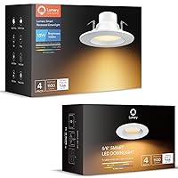 Smart Recessed Can Lights 5/6 in+Smart Can Lights 6 in with Remote