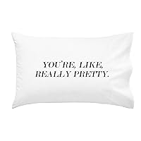 Oh, Susannah You're, Like, Really Pretty. Pillowcase Girlfriend Wife Birthday Present Fits Standard or Queen Size Pillow (20x30 Inch Standard, Black)