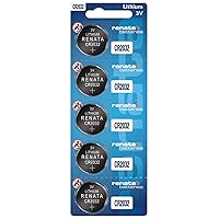 Renata CR2032 Batteries - 3V Lithium Coin Cell 2032 Battery (10 Count)