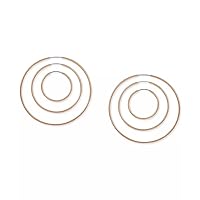 GUESS Goldtone 3 Piece Hoop Earring Set For Women