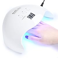 48W LED Nail Lamp, DIOZO Portable Nail Dryer Manicure/Pedicure Curing Lamp with 30s 60s 99s Timer Plus Gloves Gift Suitable for Fingernails and Toenails, Home and Salon