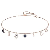 Symbolic Evil Eye Crystal Jewelry Collection, Featuring Necklaces, Earrings, and Bracelets