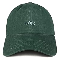 Trendy Apparel Shop The Wave Embroidered 100% Cotton Adjustable Cap Dad Hat