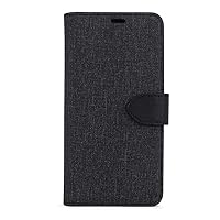 Blu Element iPhone 12 & 12 Pro Case | Vegan Leather Wallet Case with Magnetic Closure | Compatible with Mag Safe Wireless Charging | Black/Black Faux-Leather | Compatible with iPhone 12/12 Pro | 88 13