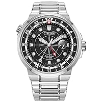 Citizen Eco-Drive Sport Luxury Endeavor Stainless Steel Watch | 44 mm | BJ7140-53E, 9 inches, Modern, Modern