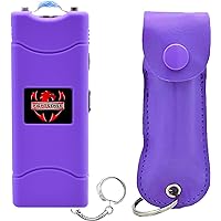 FIGHTSENSE Pepper Spray Keychain stun Gun for Women self Defense Combo Pack Purple