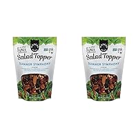 Modern Mill Summer Symphony Mixed Salad Topper By Gourmet Nut - Dried Cranberries,Blueberries,Pecans,Cherries & Sunflower Seeds - Gluten Free,Kosher,Dried Fruit & Nuts Vegan Snack -12oz Resealable Bag