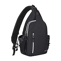MOSISO Sling Backpack Double Layer Hiking Daypack Men/Women Chest Shoulder Bag