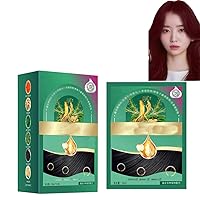 Protein Color Protect Hair Color Cream,Plant Hair Color Cream 10pcs/1box (Chestnut Brown)