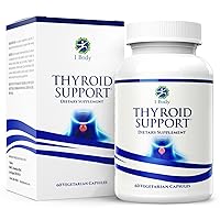 Thyroid Support Supplement for Women and Men - Energy & Focus Formula - Vegetarian & Non-GMO - Iodine, Vitamin B12 Complex, Zinc, Selenium, Ashwagandha, Copper, Coleus Forskohlii, & More 30 Day Supply