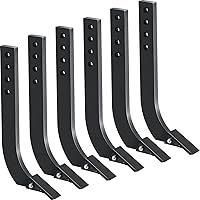 Box Blade for Tractor, 18 Inch Ripper Shanks for Box Blade, Box Blade Shank with 4 Holes, Ripper Point/Scarifier Tooth for Box Blade Shank for Replacement, Digging, Plowing (6 PCS)