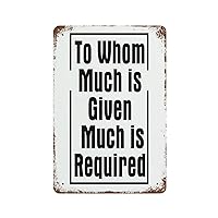 Metal Sign, Inspiring Saying Words Aluminum Sign, Vintage Plaque Wall Decor for Men Cave, Retro Tin Poster, 12