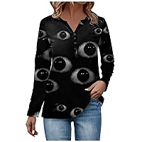 Women Day Bag Long Sleeve Button T Shirts Casual Floral Vintage Tees Crewneck Tunics Dressy Turtle Neck Top for