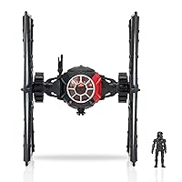 STAR WARS Micro Galaxy Squadron First Order Special Forces TIE Fighter - 5-Inch Vehicle with Removable Wings, Rotating Turret, and 1-Inch Micro Figure Accessory