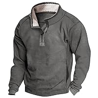 Mens Sweatshirt 1/4 Zip Stand Collar Lightweight Running Athletic Workout Pullover Casual Golf Polos Shirts