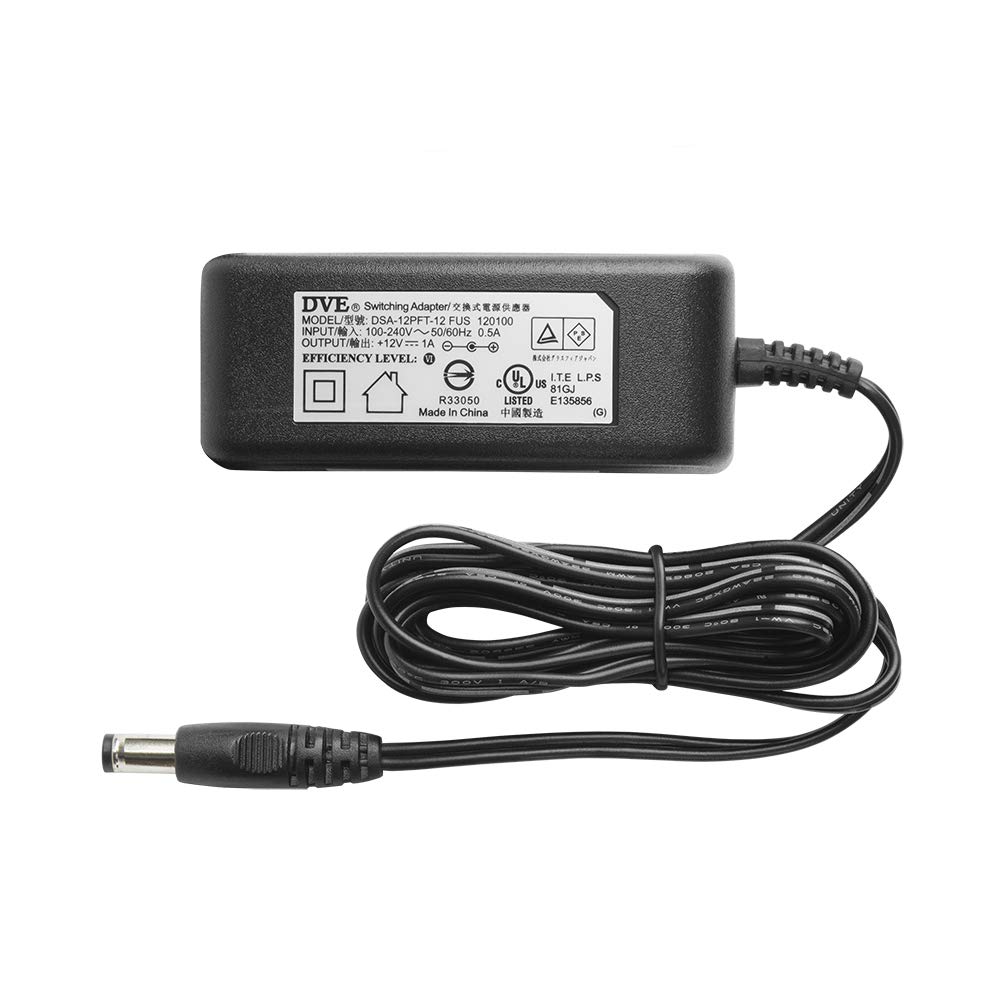 R-Tech DC12V 1A UL-Listed Switching Power Supply Adapter for CCTV 5 Pack 