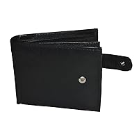 Mens leather premium wallet with snap closure by Leatherboss
