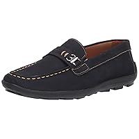 Driver Club USA Kids Boys/Girls Leather Driving Loafer with Rope Anchor Detail