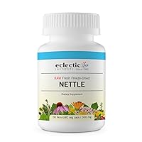 Eclectic Herb Raw Freeze-Dried Non-GMO Nettle Leaf | Healthy Sinus Support, Histamine Response & Respiratory Wellness | 50 Veg Caps (300 mg) | US Grown, Vegan