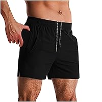Shorts for Man Summer Fall Beach Hawaiian Pleated Tropical Straight Leg Shorts Mens 2024