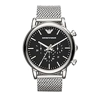 Emporio Armani Men's Chronograph Stainless Steel Watch 46mm Case Size