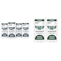 Schmidt's Aluminum Free Natural Deodorant for Women and Men & Aluminum Free Natural Deodorant Fresh Fir & Spice 2-pk for Women and Men, with 24 Hour Odor Protection