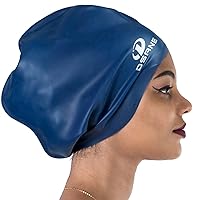Extra Large Swimming Cap for Women and Men,Special Design Swim Cap for Very Long Thick Curly Hair&Dreadlocks Weaves Braids Afros Silicone Keep Your Hair Dry