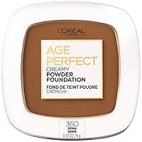 L’Oréal Paris Age Perfect Creamy Powder Foundation Compact, 360 Sienna, 0.31 Ounce