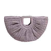 Bags for Women, Fashionable Evening Purse Tote Bag Women's Woven Straw Handbag for Beach and Travel