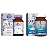 Prenatal Multivitamin with Biotin, Iron & Folate Plus Prenatal DHA Fish Oil - Vitamin Code Raw 180 Capsules & 30 Softgels