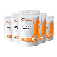 BULKSUPPLEMENTS.COM Astragalus Extract Powder - from Astragalus Root, Astragalus Supplement - Vegan & Gluten Free, Astragalus Powder - 500mg per Serving, 5kg (11 lbs) (Pack of 5)