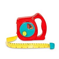 Battat – Toy Measuring Tape – Working Reel & Easy-Hold Handle – Tool Discovery Carousel – Metric & Imperial Units – 2 Years + – Big Tape Measure