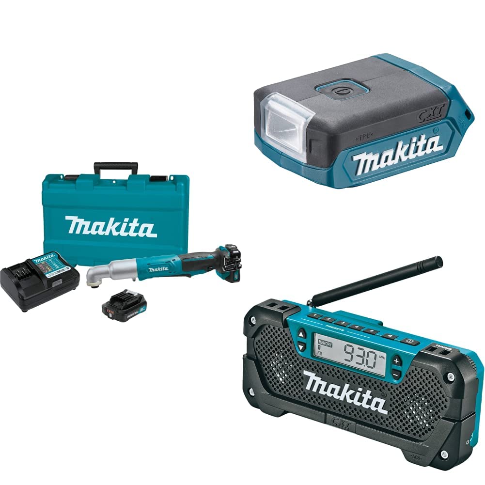 Mua Makita LT01R1 12V max CXT Lithium-Ion Cordless Angle Impact Driver Kit  (2.0Ah), ML103 12V max CXT Lithium-Ion Cordless Flashlight,  RM02 12V  max CXT Lithium-Ion Cordless Compact Job Site Radio