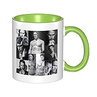 Sam Heughan Coffee Mug 11 Oz Ceramic Tea Cup With Handle For Office Home Gift Men Women Green
