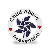 Fundraising For A Cause | Child Abuse Prevention Awareness Pins – Pinwheel Lapel Pins for Child Abuse/Neglect Prevention Fundraising, Awareness, and Gift-Giving